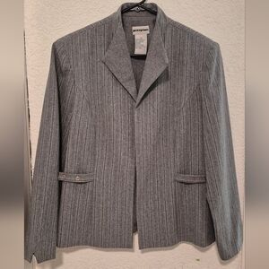 Perceptions Gray Striped Men's Blazer